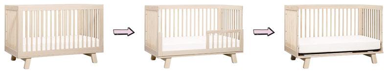 Babyletto Hudson 3-in-1 Convertible Crib with Toddler Bed Conversion Kit