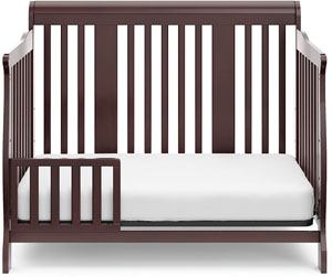 Stork Craft Tuscany 4-in-1 Convertible Crib - toddler bed with a safety guardrail