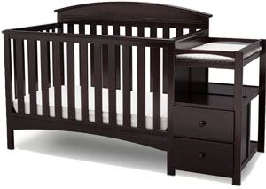Best convertible crib with changing table: Delta Children Abby Convertible Crib and Changer