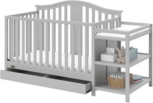 Graco Solano 4-in-1 Convertible Crib and Changer with Drawer