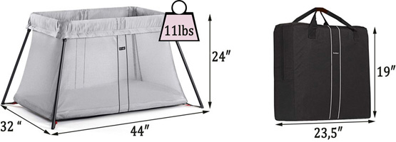Best travel cribs: BABYBJORN Travel Crib Light