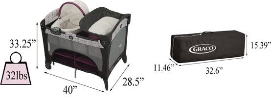 Best travel cribs: Graco Pack 'n Play Newborn Seat DLX Playard