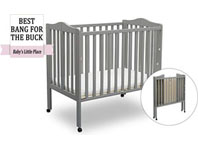 Best baby crib brands - Delta Children mini portable crib