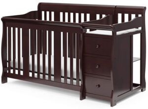 Storkcraft Portofino 4-in-1 Fixed Side Convertible Crib and Changer