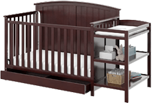 Storkcraft Steveston 4-in-1 Convertible Crib and Changer with Drawer